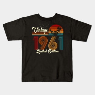 Vintage 1961 Shirt Limited Edition 59th Birthday Gift Kids T-Shirt